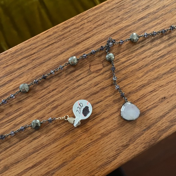 🦋ELa Rae 🦋semiprecious stone marcasite necklace - Picture 7 of 8